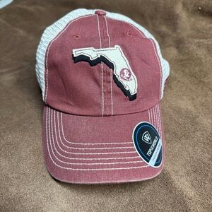 Florida State FSU Trucker Hat Top Of The World Snapback Mesh Adjustable